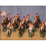 Cavalleria inglese in Sudan Berkley cammelli soldati legno chiave e 18173 incorniciato 